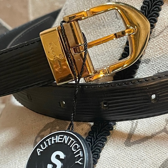 Louis Vuitton Black Epi Ceinture Belt - Picture 1 of 11